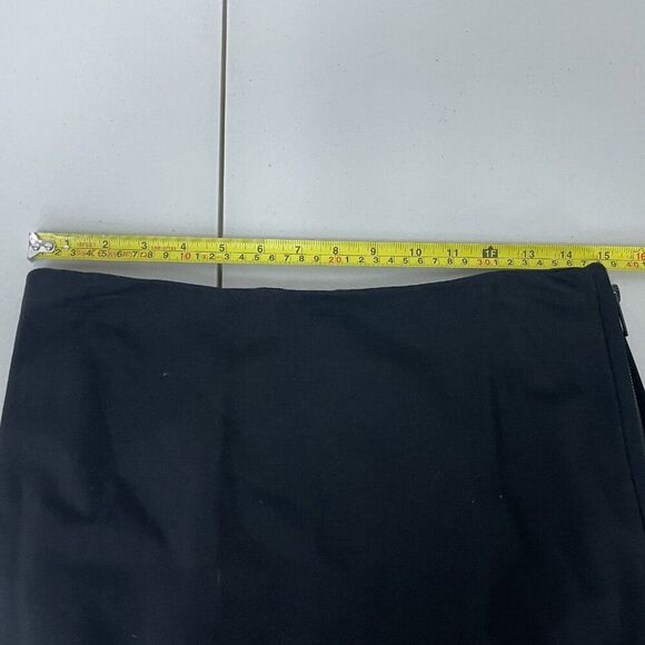 Diane Von Furstenberg DVF Noemi Pencil Skirt Sz 8 Black double zipper NWT - Picture 11 of 14